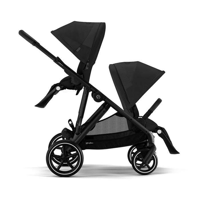CYBEX Gazelle S Twin Pushchair - Moon Black-Strollers-Moon Black-Without Carrycot | Natural Baby Shower