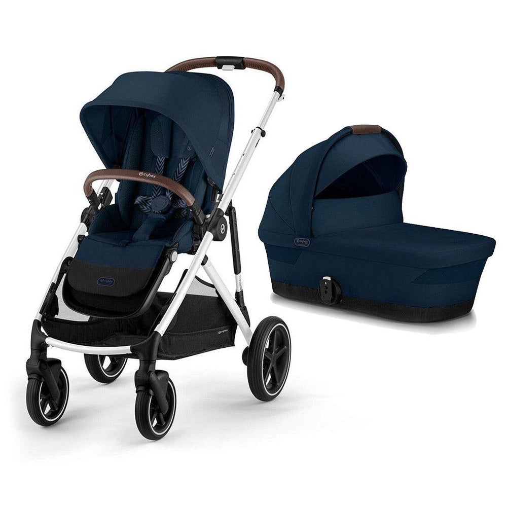 CYBEX Gazelle S Pushchair (2023) - Ocean Blue - Silver-Strollers-Ocean Blue-Silver | Natural Baby Shower