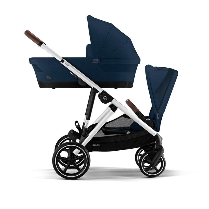 CYBEX Gazelle S Double Pushchair - Ocean Blue-Strollers-Ocean Blue-Without Carrycot | Natural Baby Shower