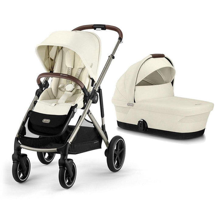 CYBEX Gazelle S Pushchair (2023) - Seashell Beige - Taupe-Strollers-Seashell Beige-Taupe | Natural Baby Shower
