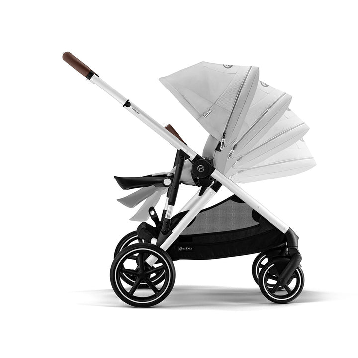 CYBEX Gazelle S Twin Pushchair - Lava Grey-Strollers-Lava Grey-Without Carrycot | Natural Baby Shower
