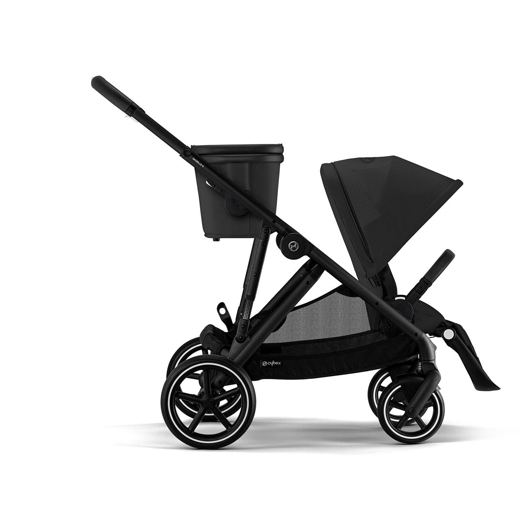 CYBEX Gazelle S Pushchair (2023) - Moon Black - Black-Strollers-Moon Black-Black | Natural Baby Shower