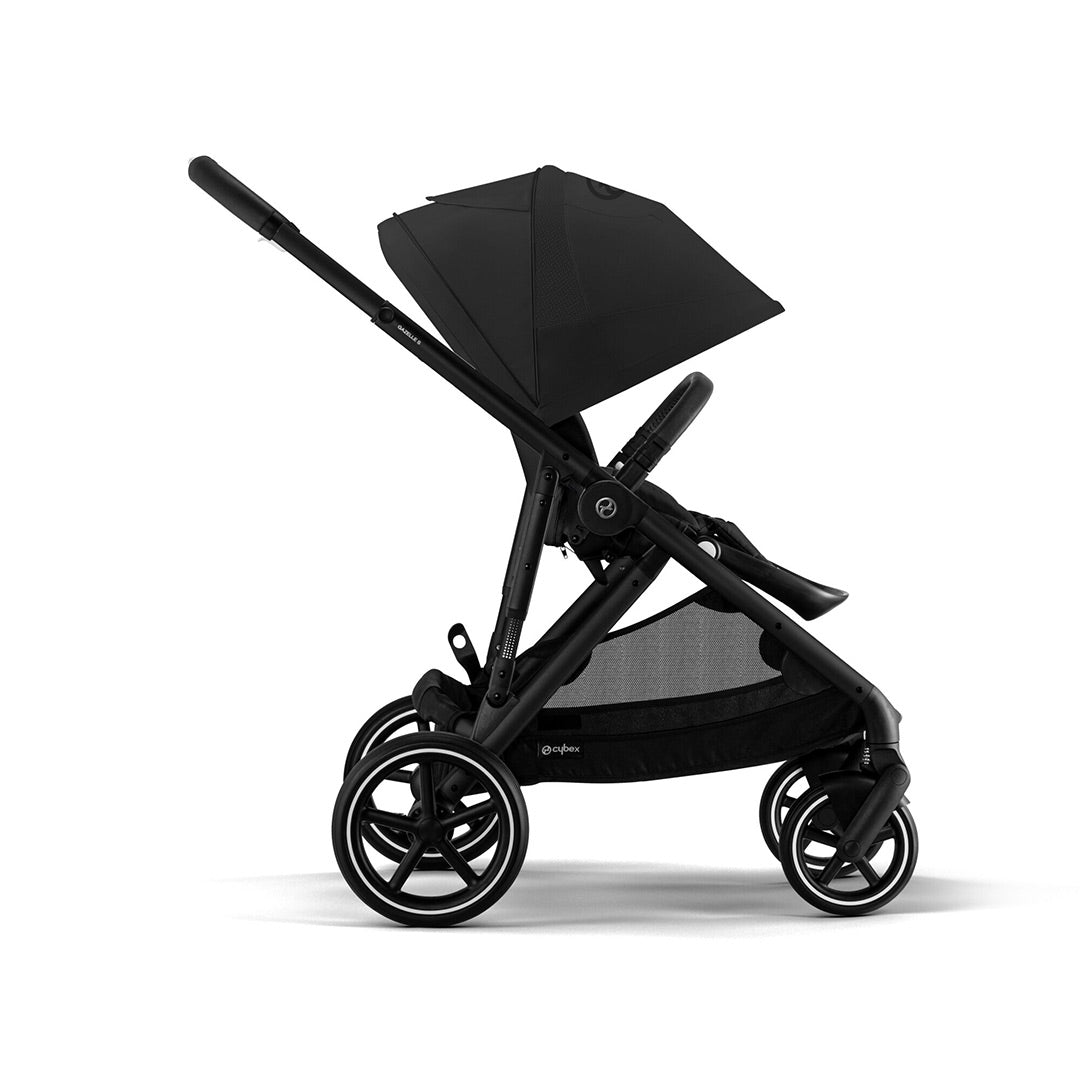 CYBEX Gazelle S Double Pushchair - Moon Black-Strollers-Moon Black-Without Carrycot | Natural Baby Shower