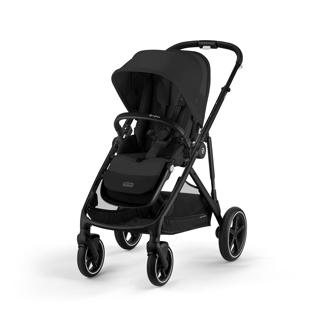 CYBEX Gazelle S Pushchair (2023) - Moon Black - Black-Strollers-Moon Black-Black | Natural Baby Shower