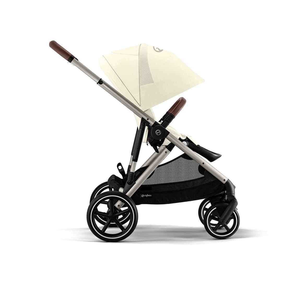 CYBEX Gazelle S Double Pushchair - Seashell Beige-Strollers-Seashell Beige-Without Carrycot | Natural Baby Shower