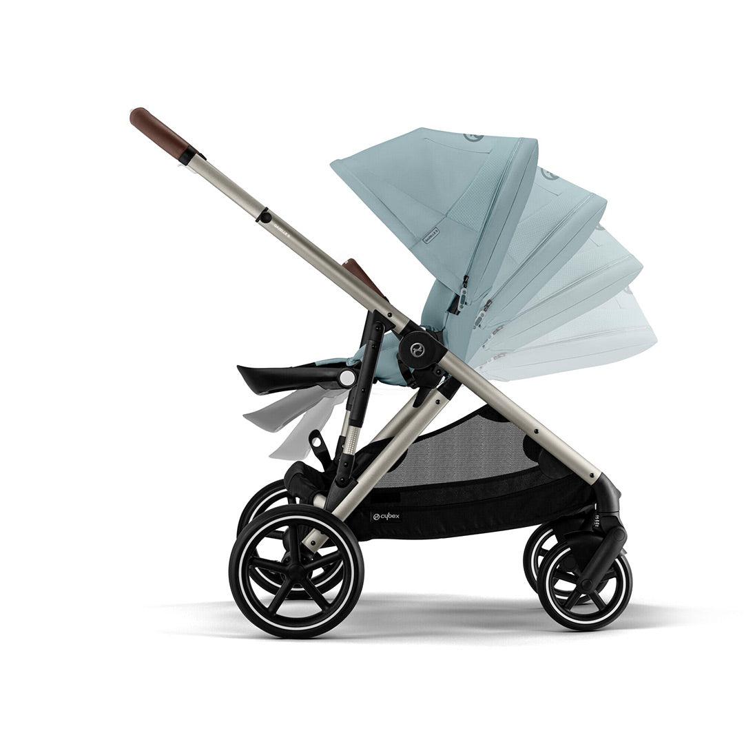 CYBEX Gazelle S Pushchair (2023) - Sky Blue - Taupe-Strollers-Sky Blue-Taupe | Natural Baby Shower