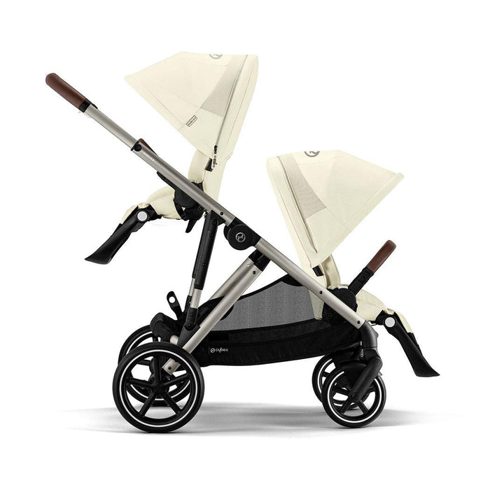 CYBEX Gazelle S Twin Pushchair - Seashell Beige-Strollers-Seashell Beige-Without Carrycot | Natural Baby Shower