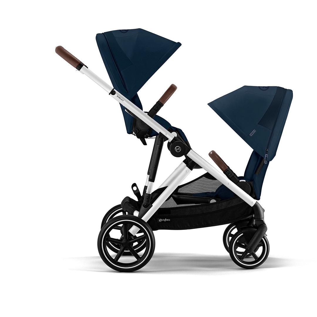 CYBEX Gazelle S Seat Unit (2023) - Ocean Blue - Silver-Stroller Seats-Ocean Blue-Silver | Natural Baby Shower