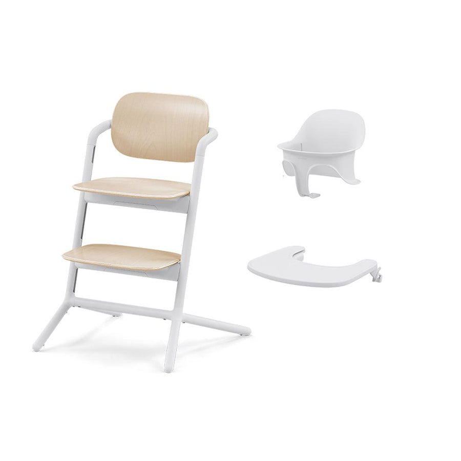 CYBEX LEMO 3-in-1 Highchair Set - Sand White-Highchairs- | Natural Baby Shower