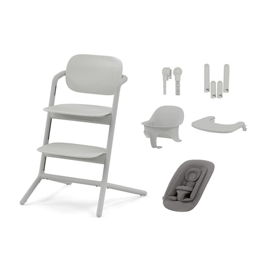 CYBEX LEMO 4-in-1 Highchair Set - Suede Grey-Highchairs- | Natural Baby Shower
