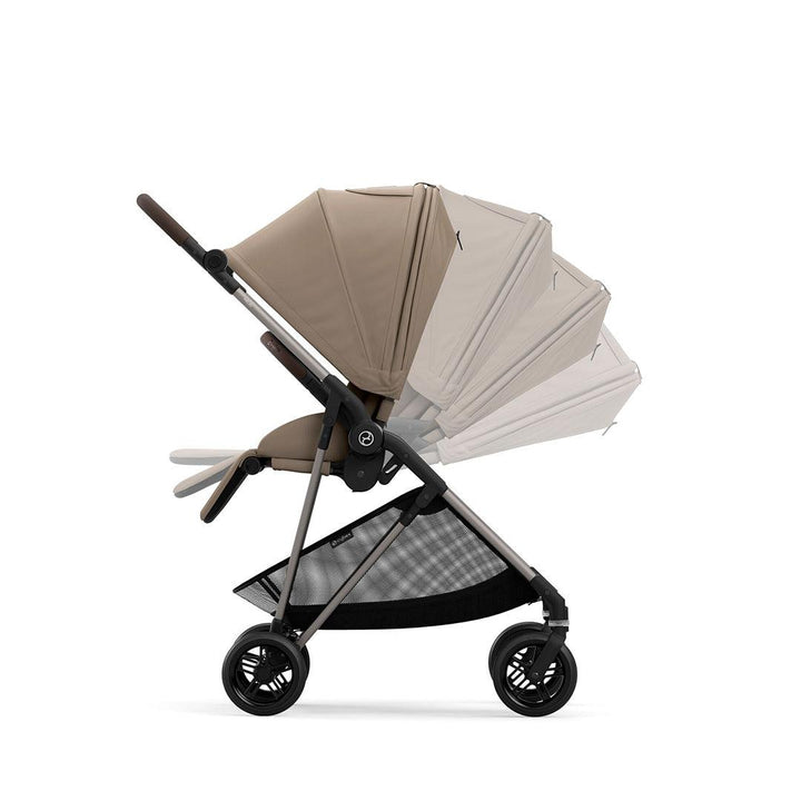 CYBEX Melio Pushchair 2023 - Seashell Beige-Strollers-Seashell Beige- | Natural Baby Shower