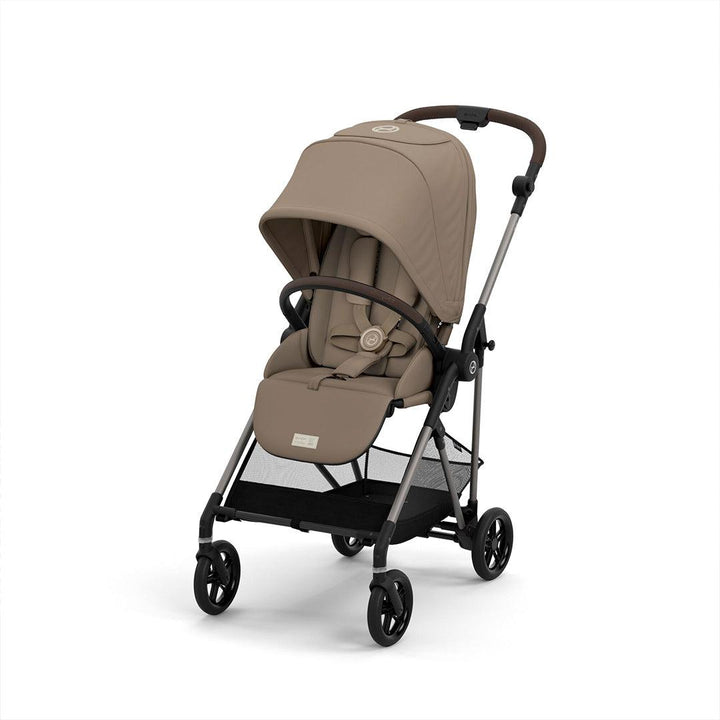CYBEX Melio Pushchair 2023 - Seashell Beige-Strollers-Seashell Beige- | Natural Baby Shower