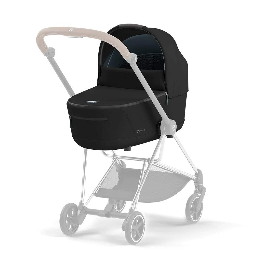 CYBEX Mios Conscious Collection Lux Carrycot - Onyx Black (2022)-Carrycots- | Natural Baby Shower