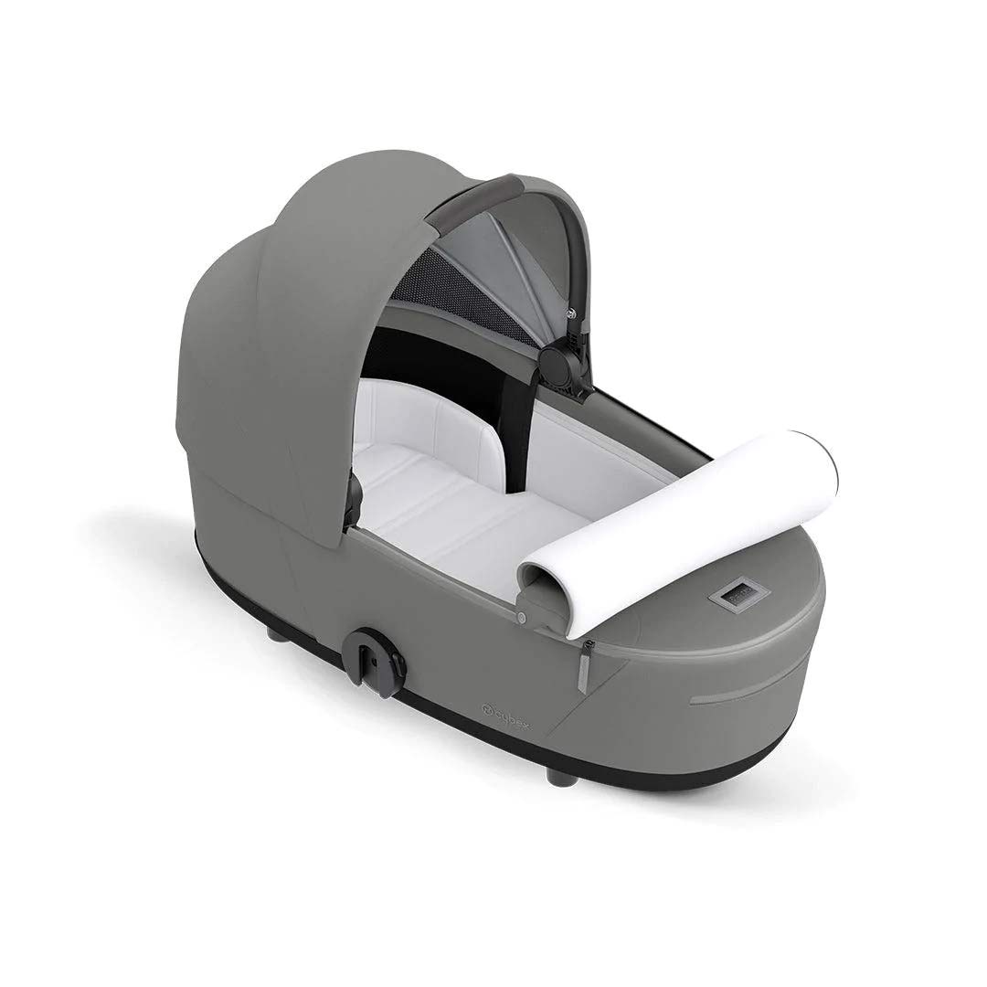 CYBEX Mios Conscious Collection Lux Carrycot - Pearl Grey (2022)-Carrycots- | Natural Baby Shower