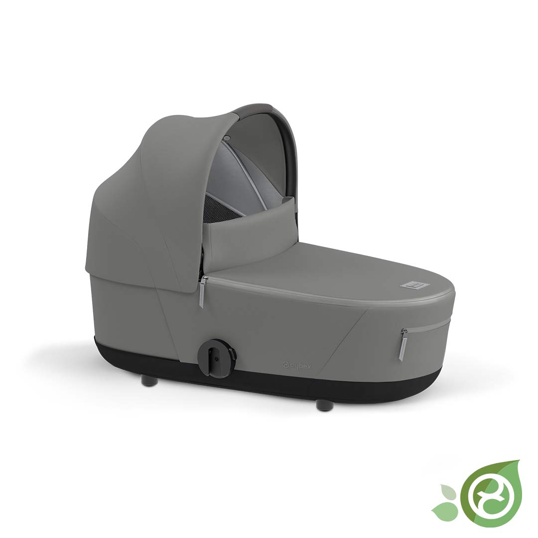 CYBEX Mios Conscious Collection Lux Carrycot - Pearl Grey (2022)-Carrycots- | Natural Baby Shower