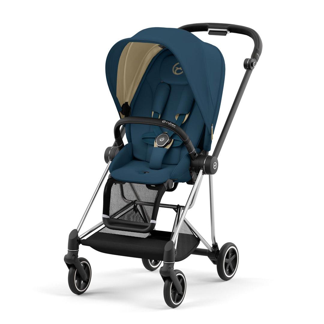 CYBEX Mios Pushchair - Mountain Blue (2022)-Strollers-Chrome Black-None | Natural Baby Shower