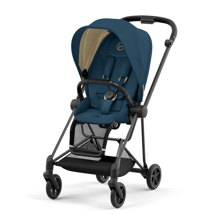 CYBEX Mios Pushchair - Mountain Blue (2022)-Strollers-Matt Black-None | Natural Baby Shower