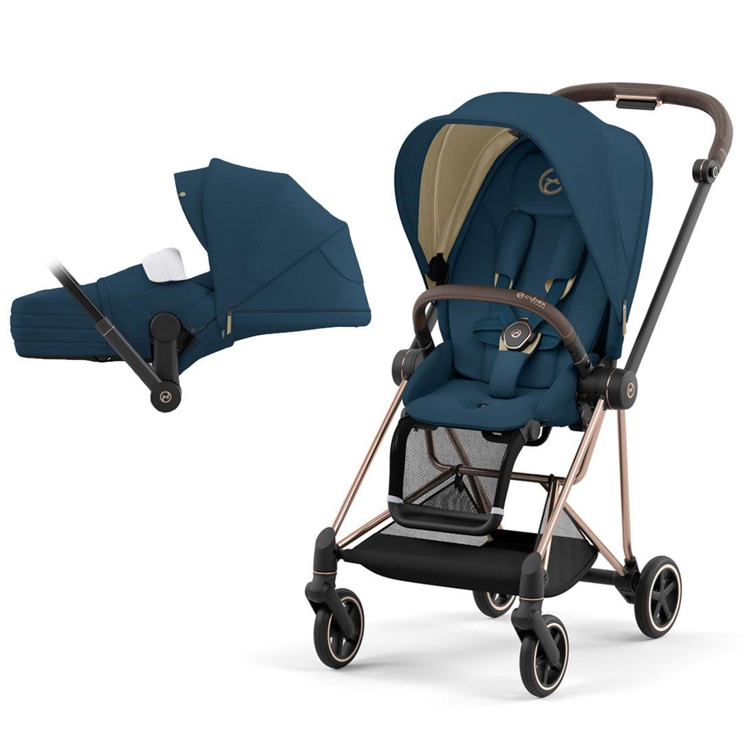 CYBEX Mios Pushchair - Mountain Blue (2022)-Strollers-Rose Gold-Lite | Natural Baby Shower