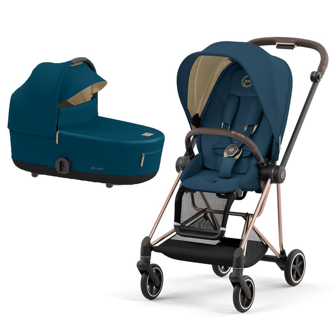 CYBEX Mios Pushchair - Mountain Blue (2022)-Strollers-Rose Gold-Lux | Natural Baby Shower