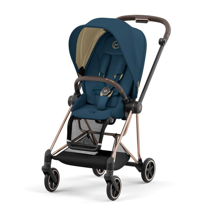 CYBEX Mios Pushchair - Mountain Blue (2022)-Strollers-Rose Gold-None | Natural Baby Shower