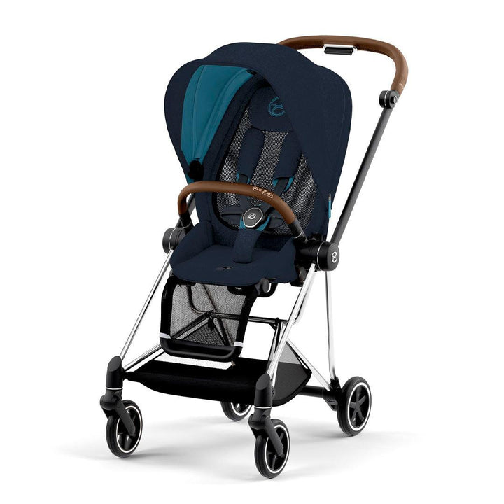 CYBEX Mios Pushchair Plus - Midnight Blue (2022)-Strollers-Chrome Brown-None | Natural Baby Shower