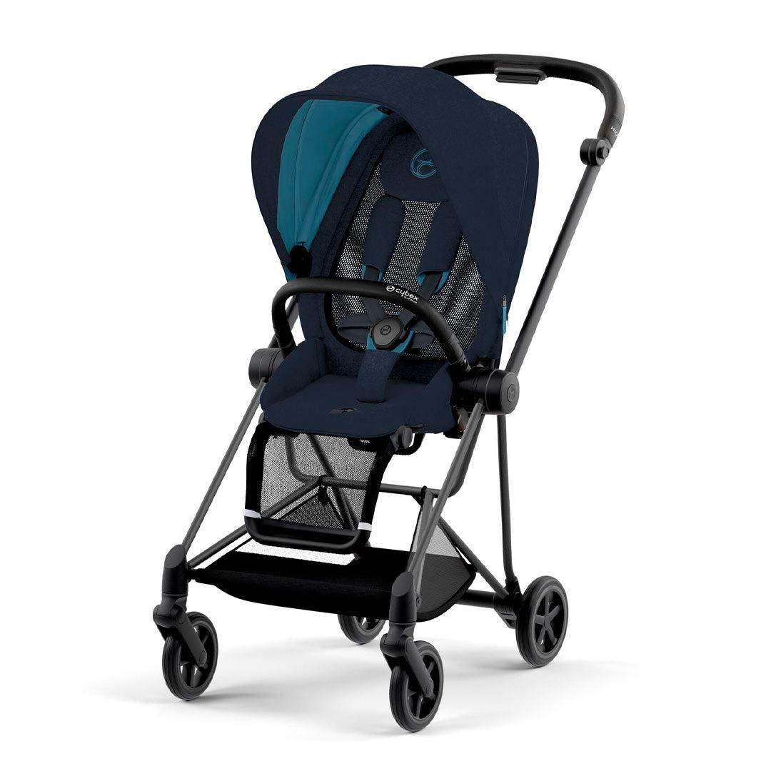 CYBEX Mios Pushchair Plus - Midnight Blue (2022)-Strollers-Matt Black-None | Natural Baby Shower