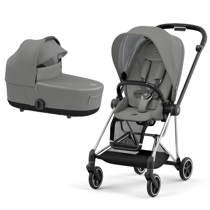 CYBEX Mios Pushchair - Soho Grey (2022)-Strollers-Chrome Black-Lux | Natural Baby Shower