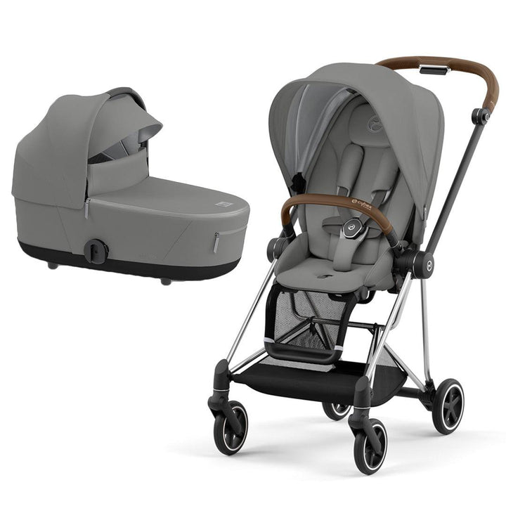 CYBEX Mios Pushchair - Soho Grey (2022)-Strollers-Chrome Brown-Lux | Natural Baby Shower