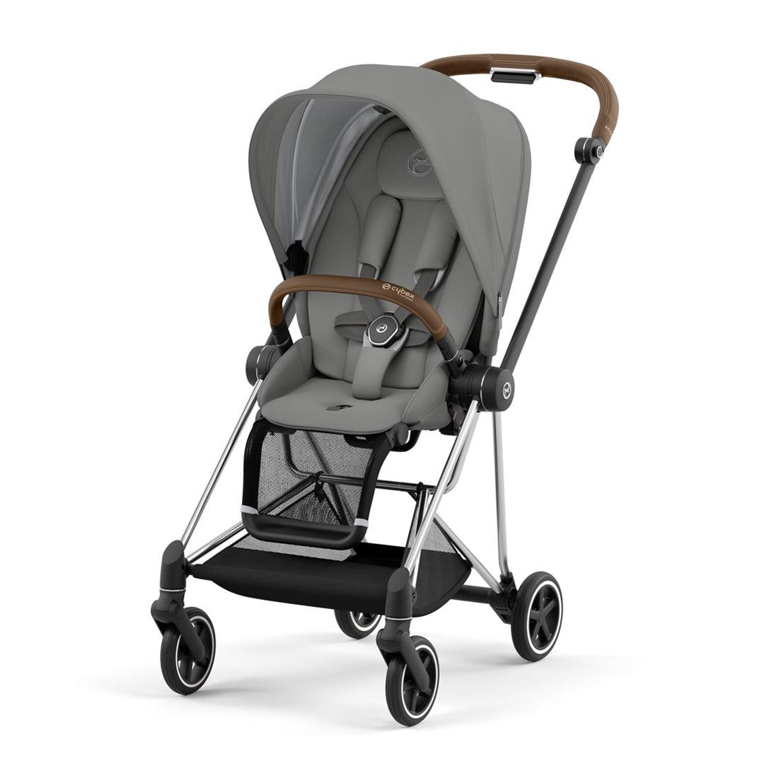 CYBEX Mios Pushchair - Soho Grey (2022)-Strollers-Chrome Brown-None | Natural Baby Shower