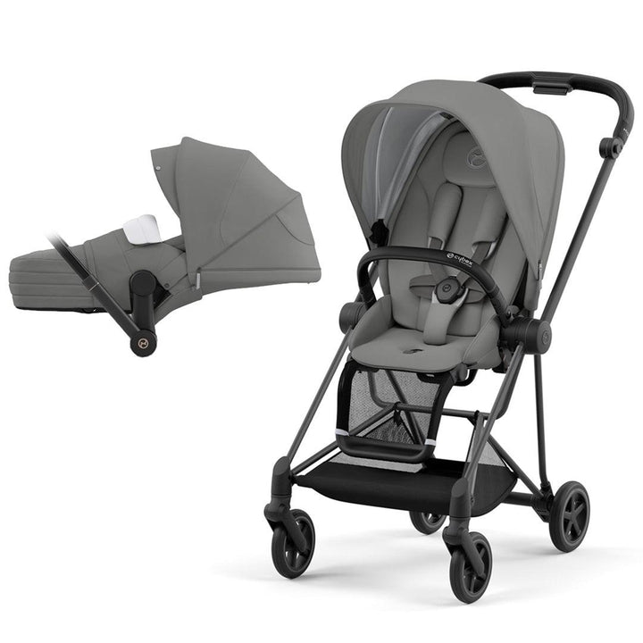 CYBEX Mios Pushchair - Soho Grey (2022)-Strollers-Matt Black-Lite | Natural Baby Shower