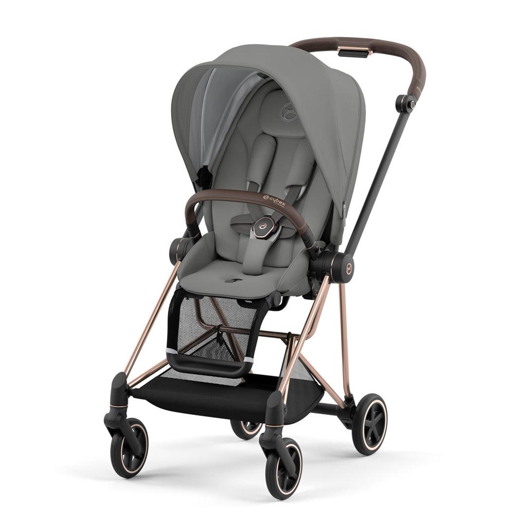CYBEX Mios Pushchair - Soho Grey (2022)-Strollers-Rose Gold-None | Natural Baby Shower