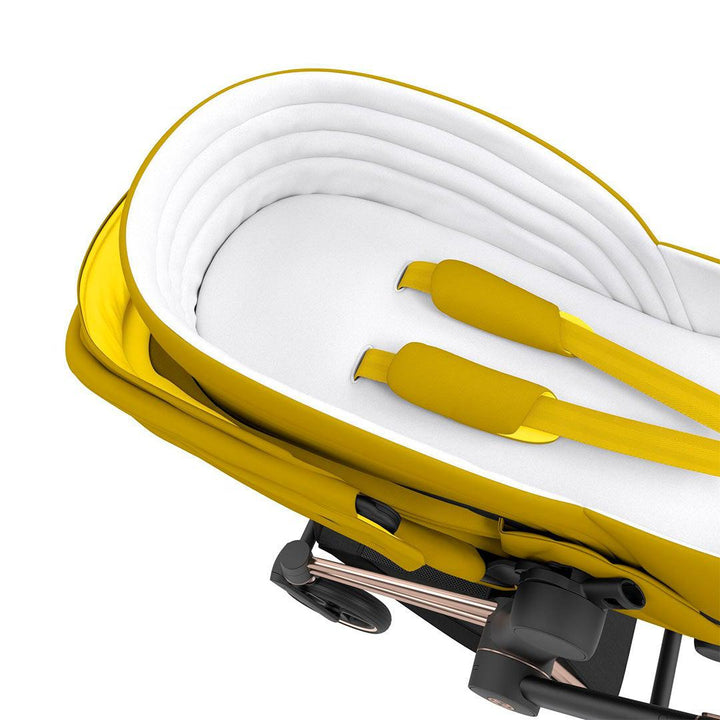 CYBEX Platinum Lite Cot - Mustard Yellow (2022)-Carrycots- | Natural Baby Shower
