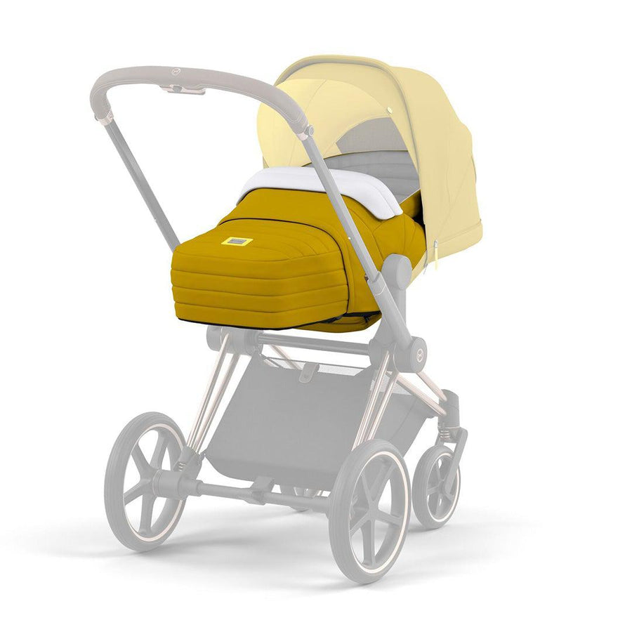 CYBEX Platinum Lite Cot - Mustard Yellow (2022)-Carrycots- | Natural Baby Shower
