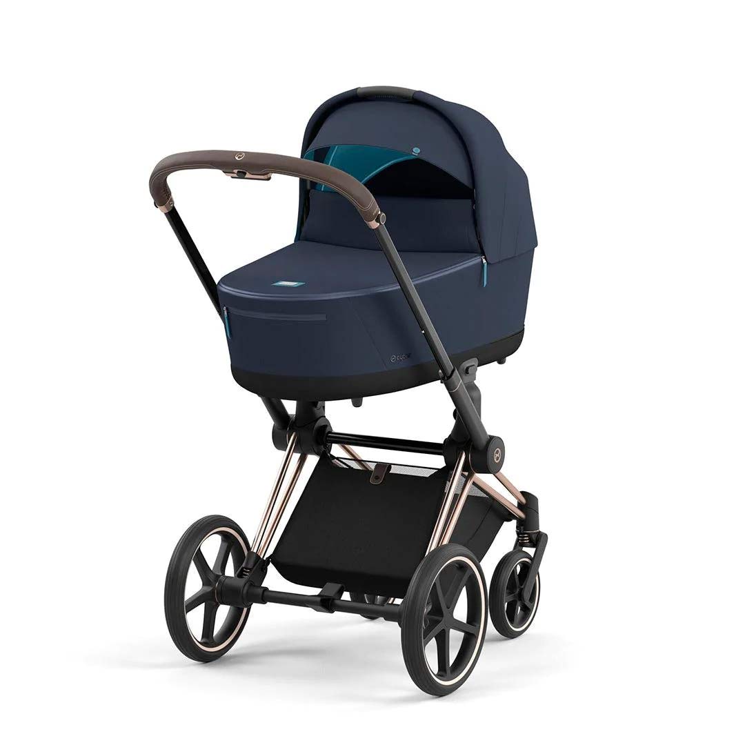 CYBEX Priam Conscious Collection Lux Carrycot - Dark Navy-Carrycots- | Natural Baby Shower