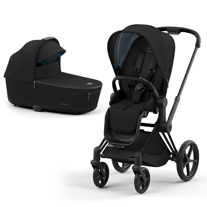 CYBEX Priam Pushchair - Deep Black (2022)-Strollers-Matt Black-Lux | Natural Baby Shower