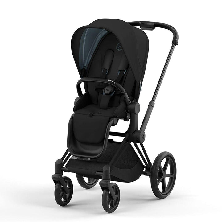 CYBEX Priam Pushchair - Deep Black (2022)-Strollers-Matt Black-None | Natural Baby Shower