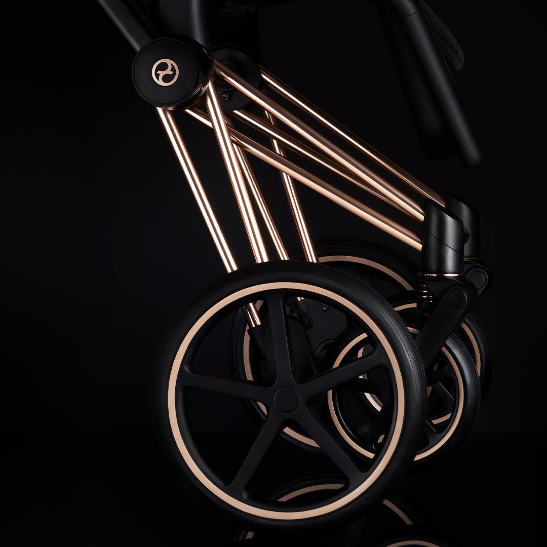 CYBEX Priam Pushchair - Deep Black (2022)-Strollers-Chrome Black-None | Natural Baby Shower