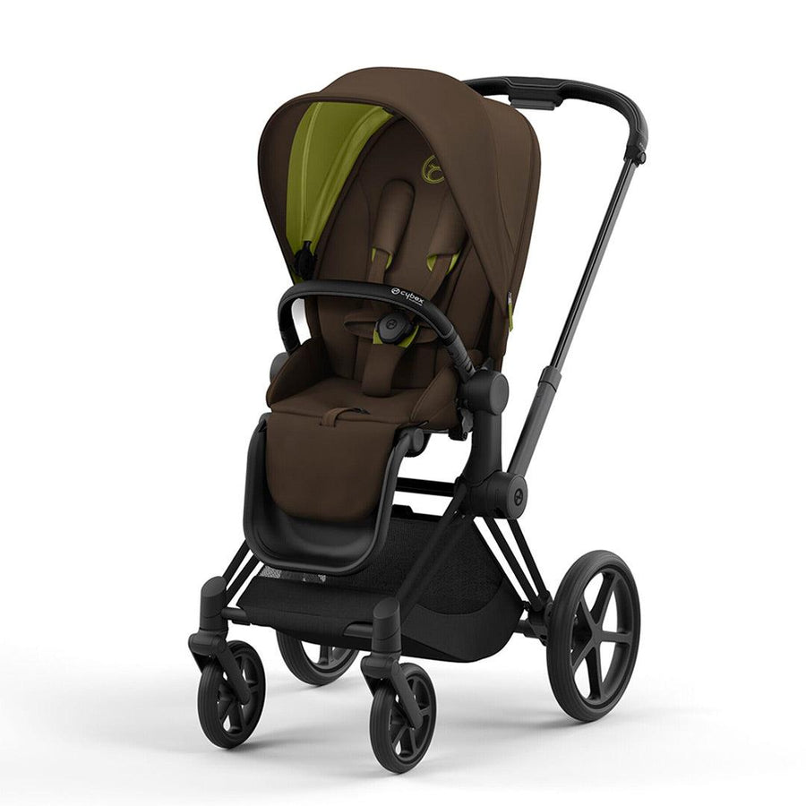 CYBEX Priam Pushchair - Khaki Green (2022)-Strollers-Matt Black-None | Natural Baby Shower