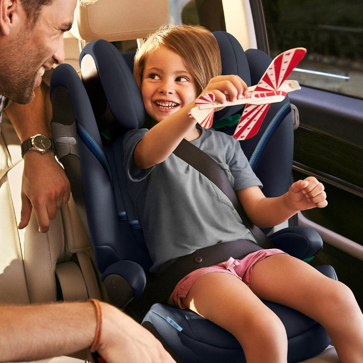 CYBEX Solution S2 i-Fix Car Seat - Ocean Blue-Car Seats- | Natural Baby Shower