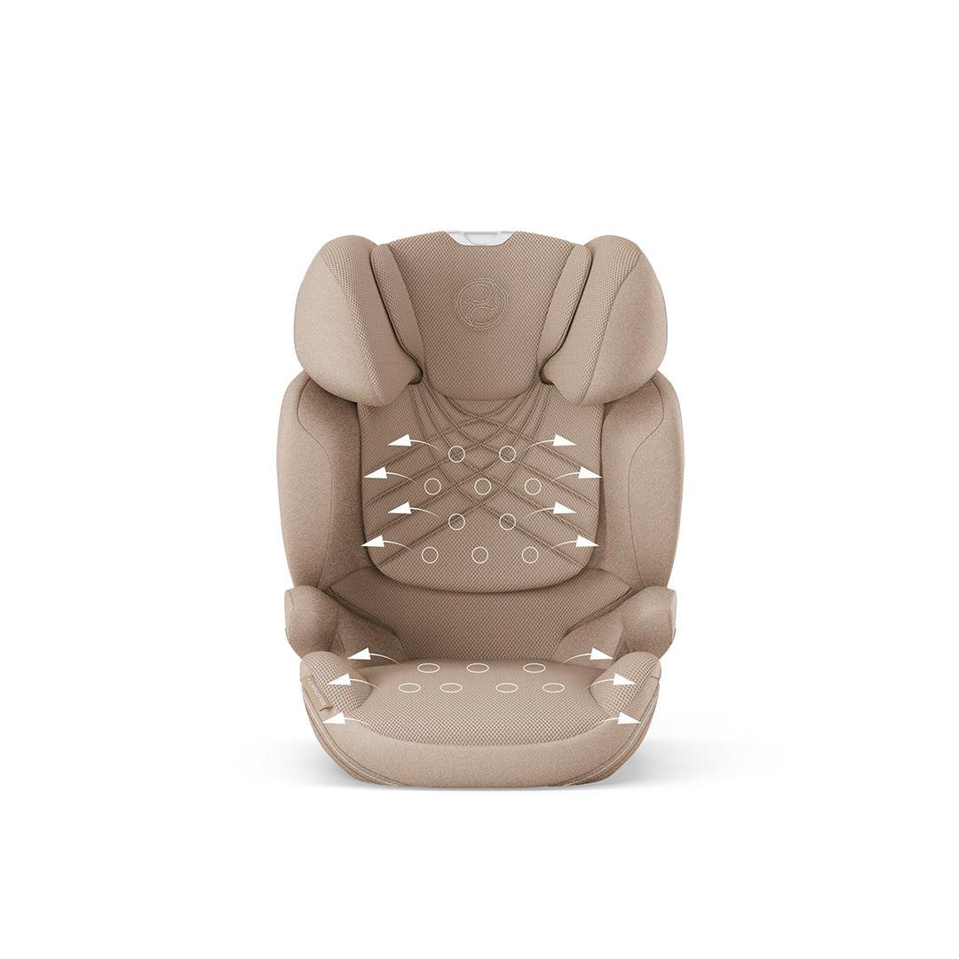 CYBEX Solution T i-Fix Plus Car Seat - Cozy Beige-Car Seats-Cozy Beige- | Natural Baby Shower