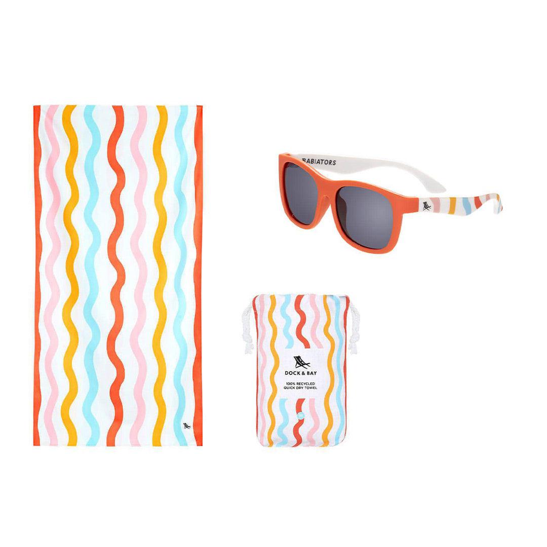 Babiators X Dock & Bay Original Navigator Sunglasses - Squiggle Face-Sunglasses-Squiggle-0-2y (Junior) | Natural Baby Shower