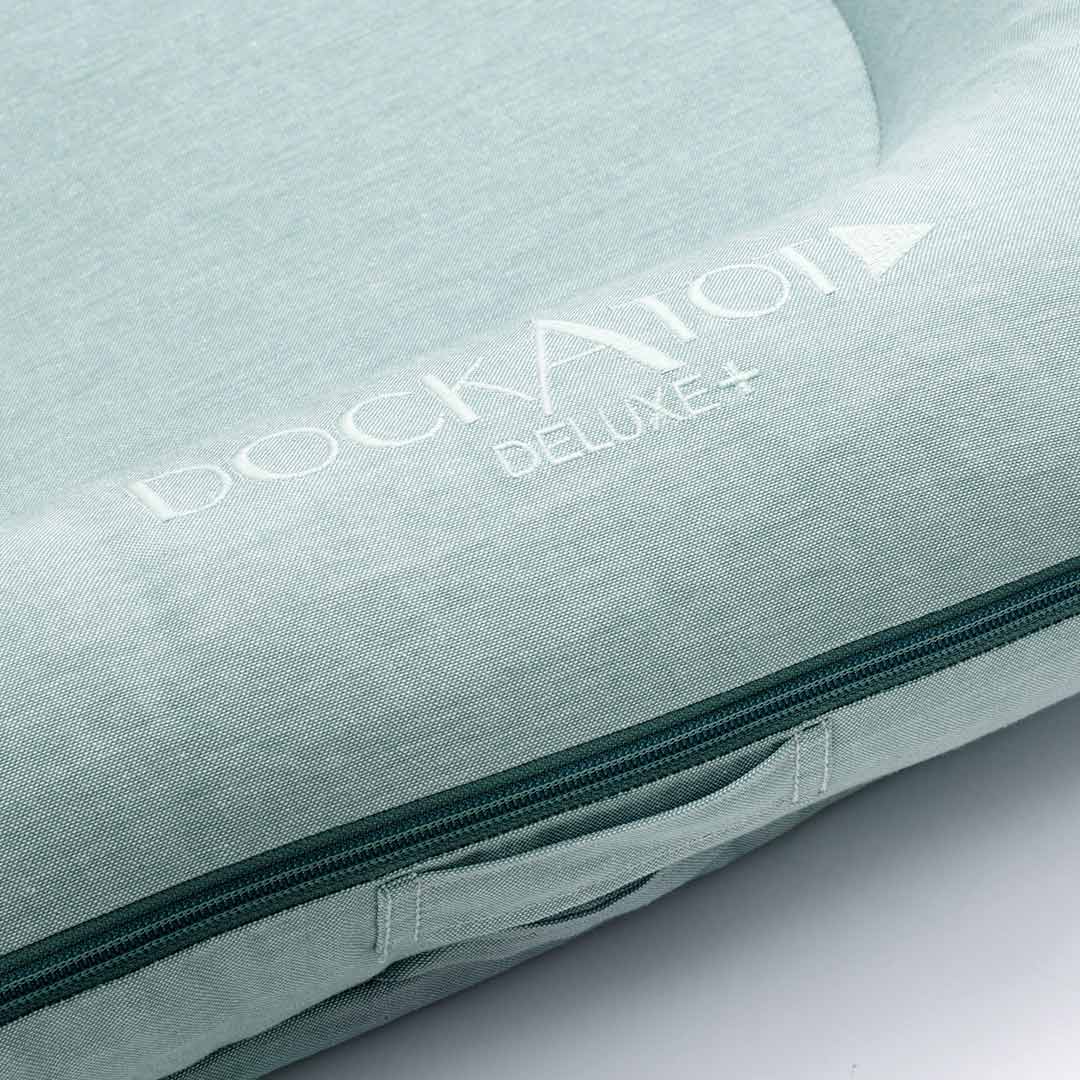 DockATot Deluxe+ Dock - Marine Chambray-Baby Nests-Marine Chambray- | Natural Baby Shower