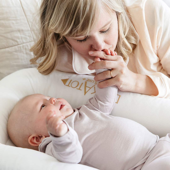 DockATot Deluxe+ Dock - Pristine White-Baby Nests- | Natural Baby Shower