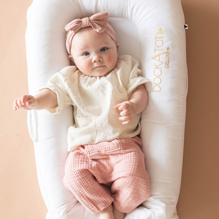 DockATot Deluxe+ Cover - Pristine White-Baby Nest Covers- | Natural Baby Shower