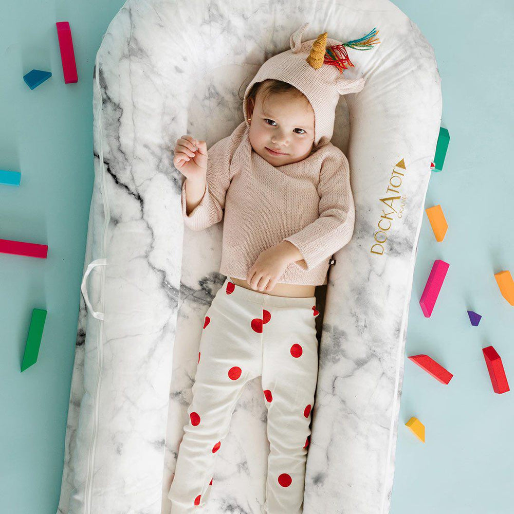 DockATot Grand Cover - Carrara Marble-Baby Nest Covers- | Natural Baby Shower