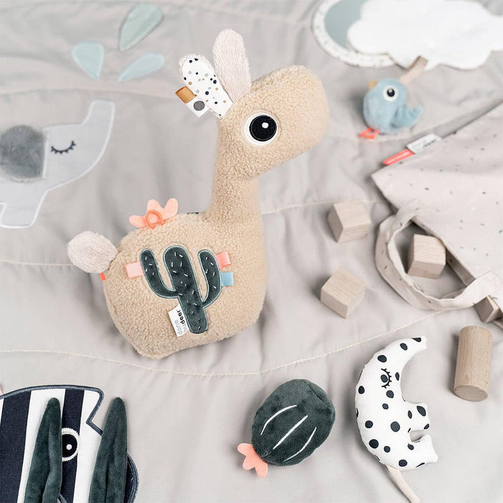 Done by Deer Activity Floor Mirror - Sand - Lalee-Tummy Time Toys-Sand- | Natural Baby Shower