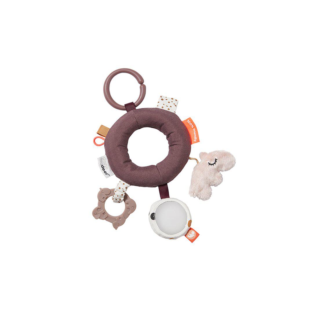 Done by Deer Activity Ring - Deer Friends - Powder-Pram Toys- | Natural Baby Shower