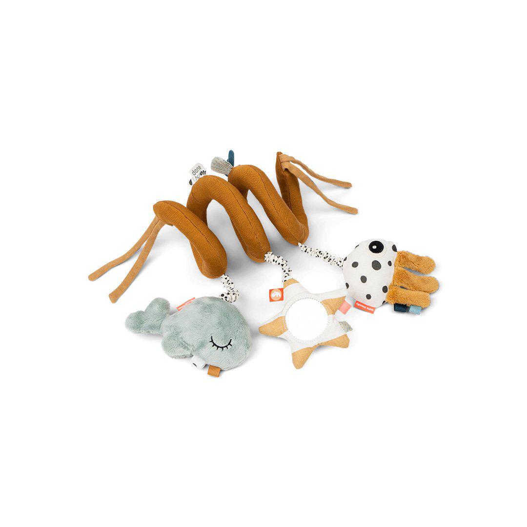 Done by Deer Activity Spiral - Sea Friends - Mustard-Pram Toys- | Natural Baby Shower