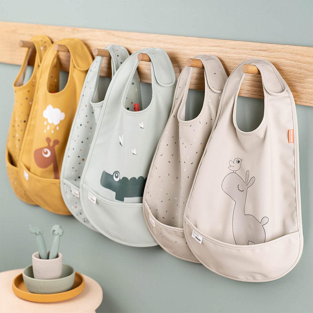 Done by Deer Velcro Bibs - Lalee - Sand - 2 Pack-Bibs- | Natural Baby Shower