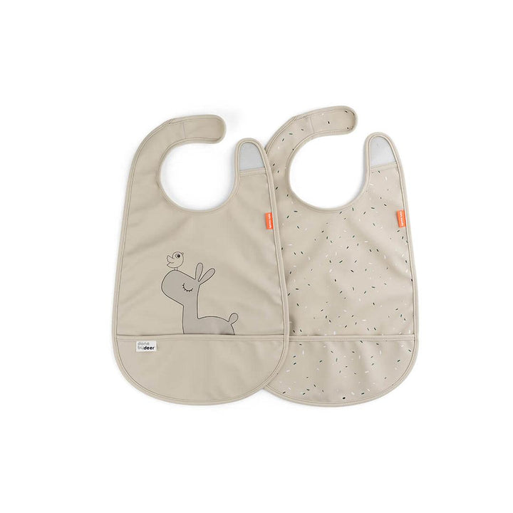 Done by Deer Velcro Bibs - Lalee - Sand - 2 Pack-Bibs- | Natural Baby Shower